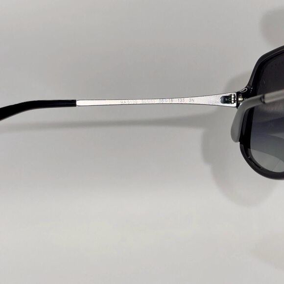 NEW Ladies Y2K Polo Ralph Lauren Large Sunglasses RA5139 Black & Silver 56/16 main image 3
